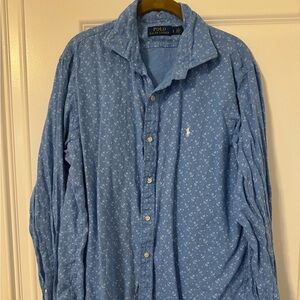 Polo anchor long sleeved button up